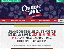 Tablet Screenshot of chinesewithmike.com